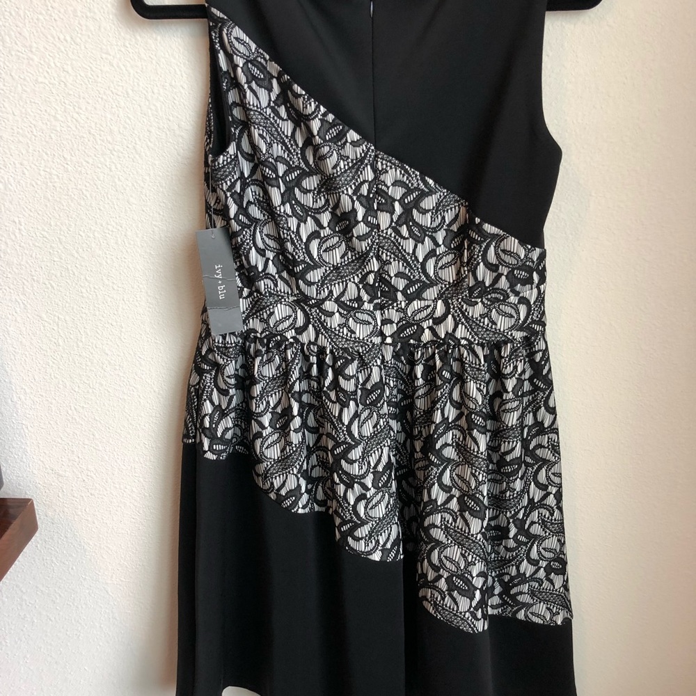 Ivy + Blu, Black Lace Cocktail Dress - Picture 5 of 6